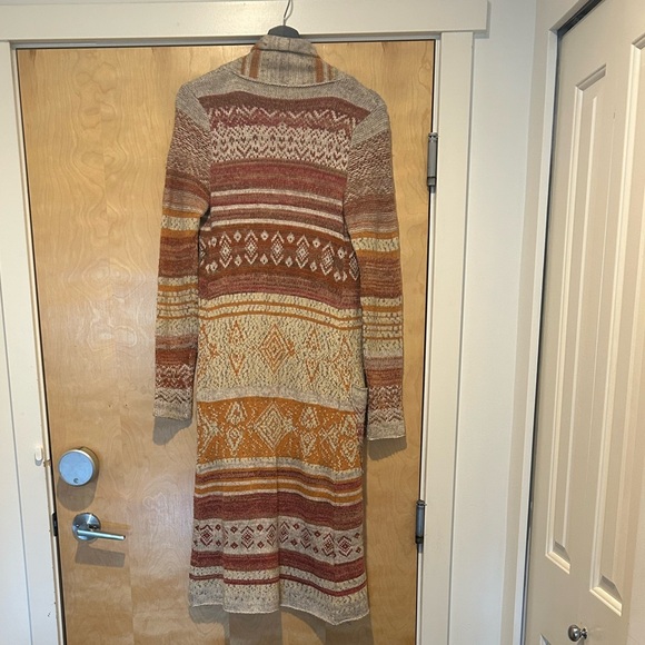 Free People Warm Toned Striped Cardigan - Picture 9 of 9